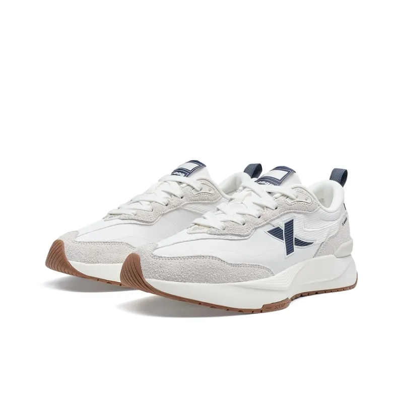 XTEP Wear Resistant Low Top Casual Shoes Men's Sail White/White Sand Gray/Ink Teal-3