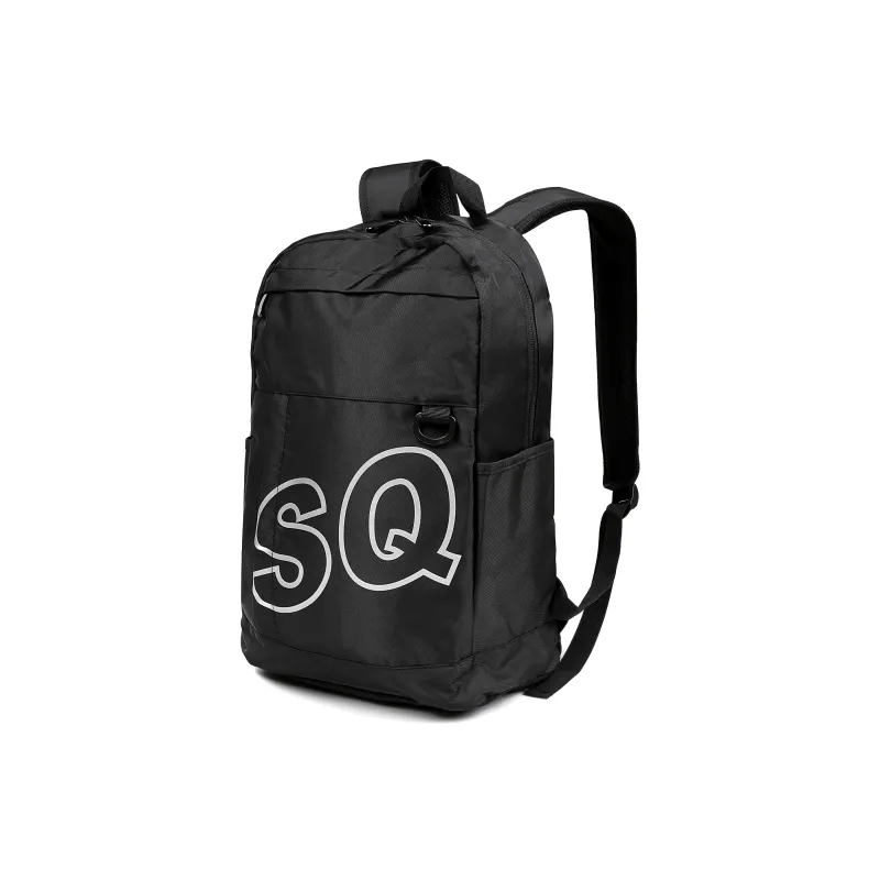SAIQI Polyester Backpack Unisex Black-1