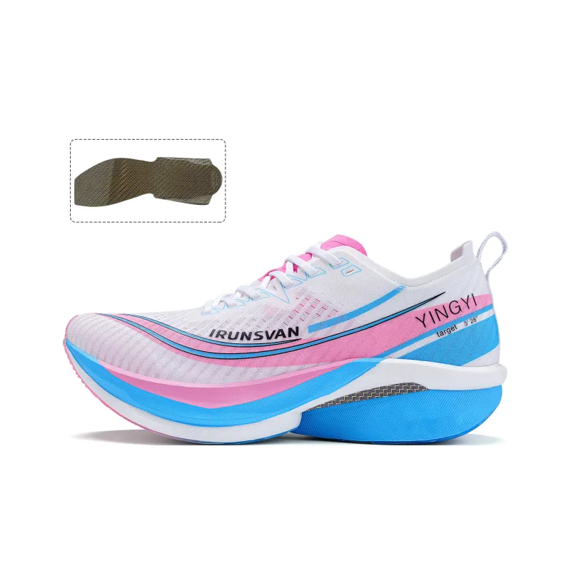 IRUNSVAN Low Top Running Shoes Unisex Mismatched New Plum Wine-1