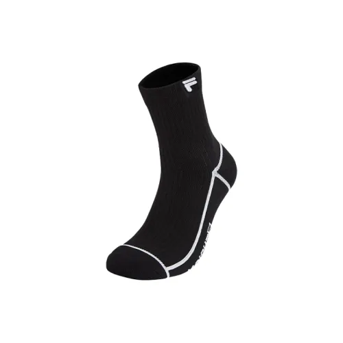FILA FUSION FILA FUSION X Mid Calf Socks Unisex 1 Pack Pitch Black