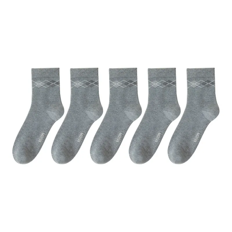 MIIOW Mid Calf Socks Men's 5 Pack-22