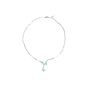 KING OF BLING Alloy, Oil Drip Necklaces Women's Good Luck