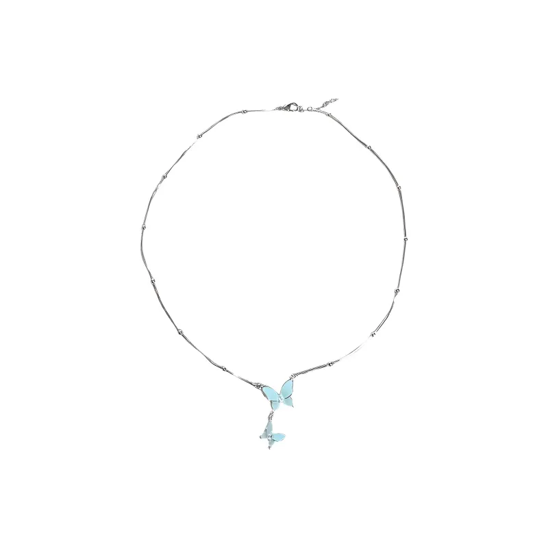KING OF BLING Alloy, Oil Drip Necklaces Women's Good Luck-0