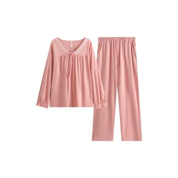 FENTENG Pajama Set Women's Tangerine Pink
