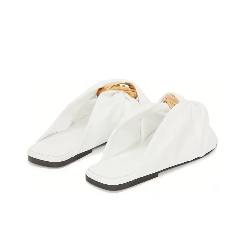 JW Anderson Chain Twist-detail Slides-3