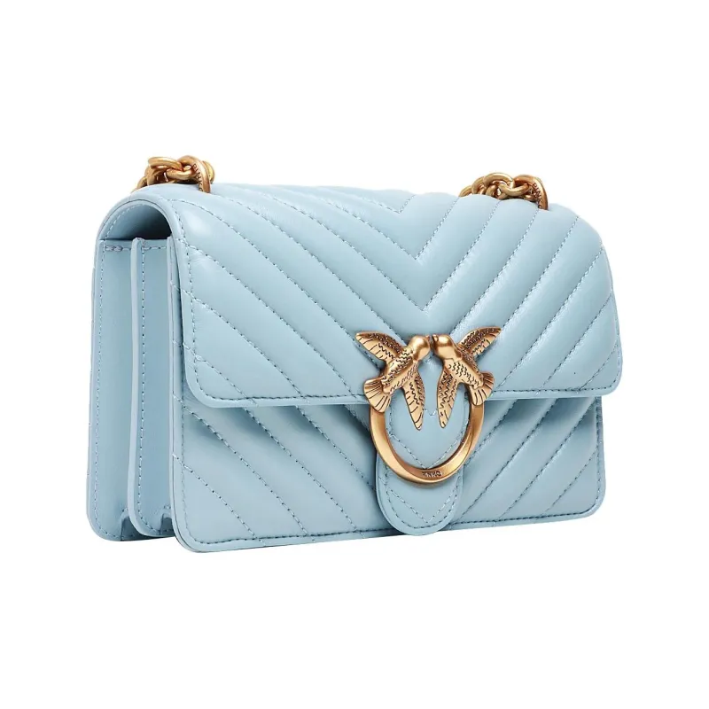 PINKO Love One Chevron Quilted Mini Crossbody Bag-1