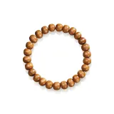 Round Bead Plain Band Single Wrap Beaded Bracelet