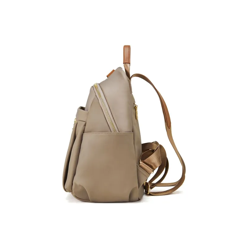 BOSTANTEN Fabric Backpack Regular Women's Khaki/Dark Gray-7