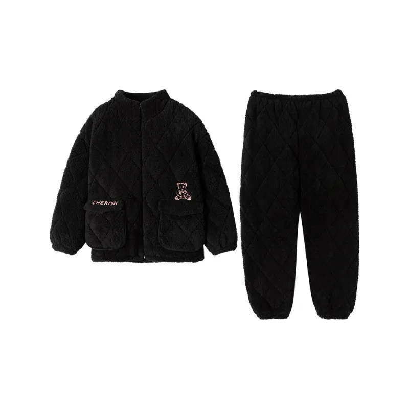 MADALLO Pajama Set Unisex Black-2