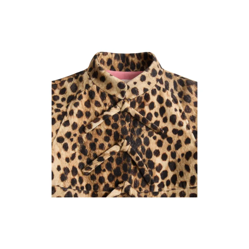 Valentino Jaguar Spots Leopard Printed Coat-9