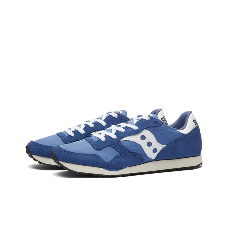 Saucony DXN Trainer Anti-Slip Wear-Resistant Low-Top Casual Running Shoes Men's Blue White-1