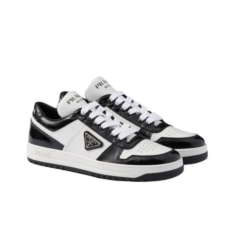 PRADA Prada Downtown Low Top Skateboard Shoes Women's Black White-2