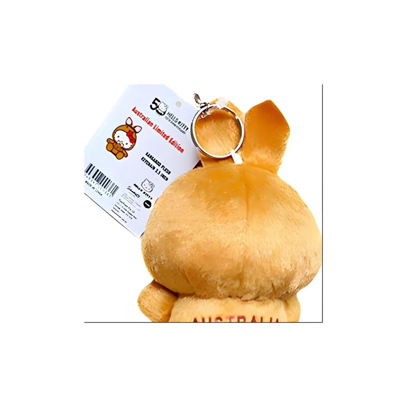 Sanrio Australia HELLO KITTY 50th Anniversary Kangaroo Dolls Plush Pendant 9cm High-2