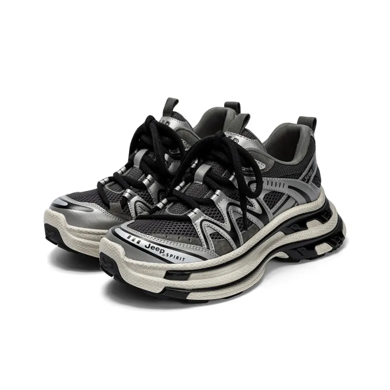 JEEP SPIRIT Breathable And Slip Resistant Low Top Chunky Sneakers Women's-8