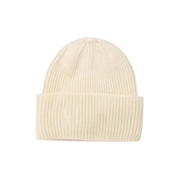 MaxMara Logo Embroidered Ribbed Beanie