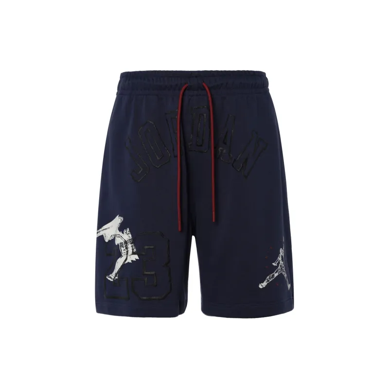 Jordan Essentials Men's Mid-Rise Woven Shorts Navy-1