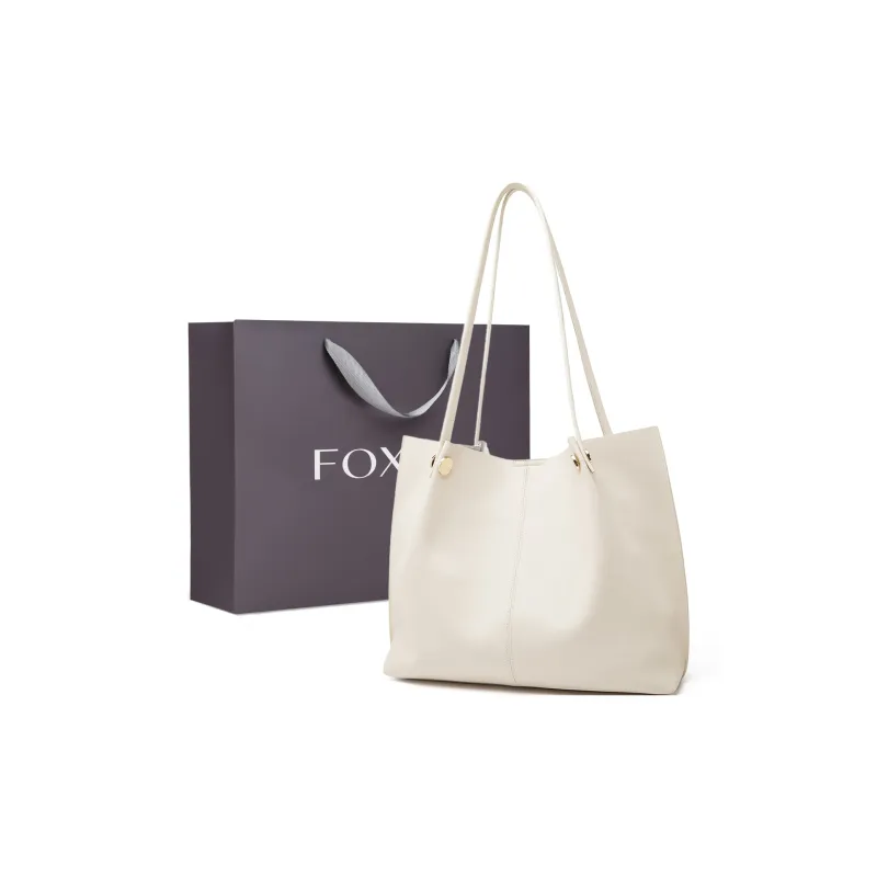 FOXER Cow Leather Tote Bag Shoulder Bag Women's-5