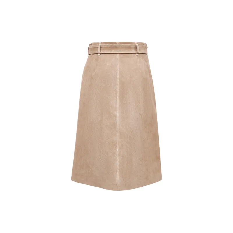 ONLY Leather Long Skirts Women's-1