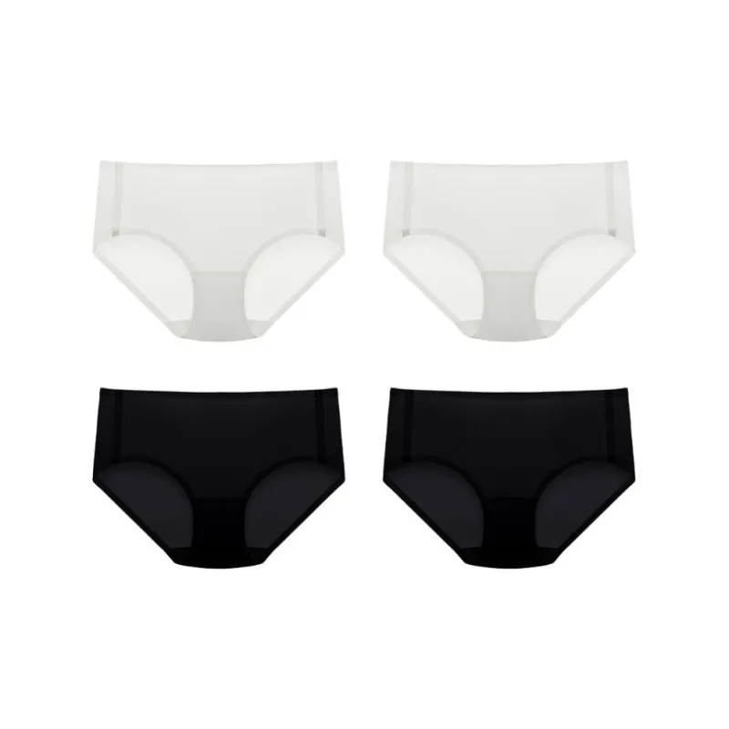 YOUNGYELL 100% Cotton Antibacterial Crotch Low Rise Underpants Women's Combo Set-14