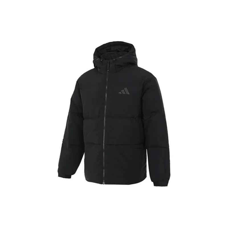 Adidas Down Jacket Unisex Black Comes With Necklace-7