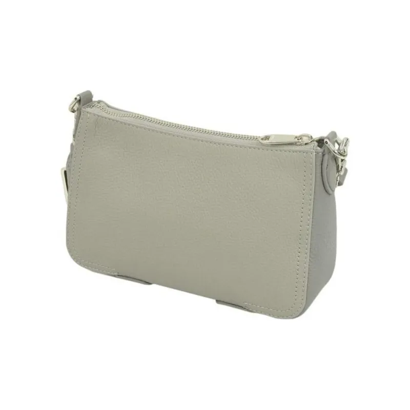 Furla Atena Leather Shoulder Bag, Crossbody Bag Women's Gray-3