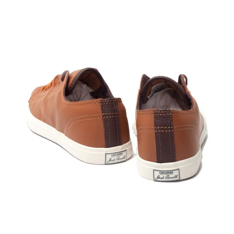 Converse Jack Purcell Anti-Slip Wear-Resistant Low-Top Skateboard Shoes Men's Yellow Brown-3