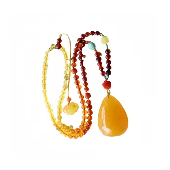 Xifeng Building Beeswax Necklaces Unisex