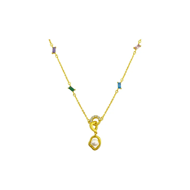 ZHENZHUAOMI Freshwater Pearl Necklaces Women's-0
