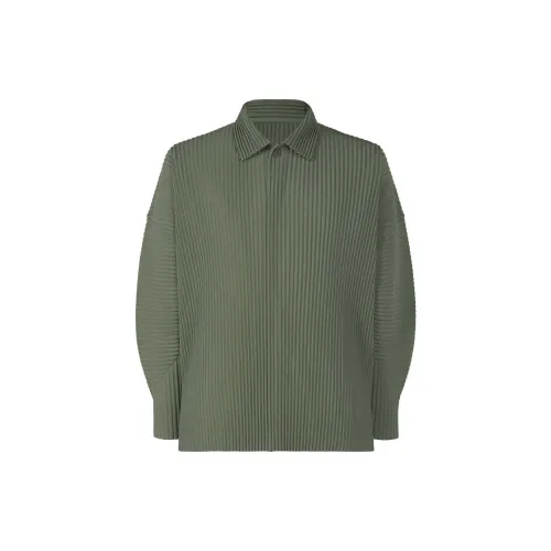 Homme Plissé Issey Miyake Mc October Pleated Polo Shirt