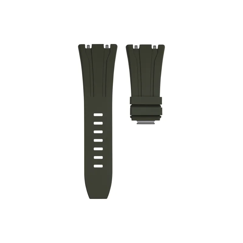 VAGENARI Watch Bands Rubber Strap Compatibility With Apple Royal Oak Offshore 26423BC One Button Quick Release Unisex-18