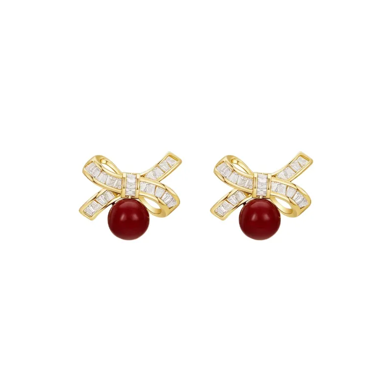 JAY Faux Pearl Stud Earrings Women's-0