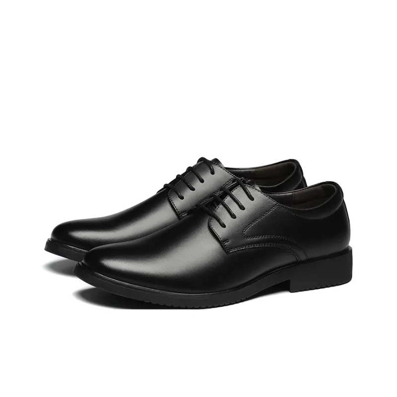 Warrior Fashion Business Dress Shoes Men's Black-16