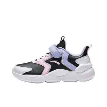 Antakids Lightweight Cushioning Low Top Kids' Running Shoes Black White Blue Teenagers