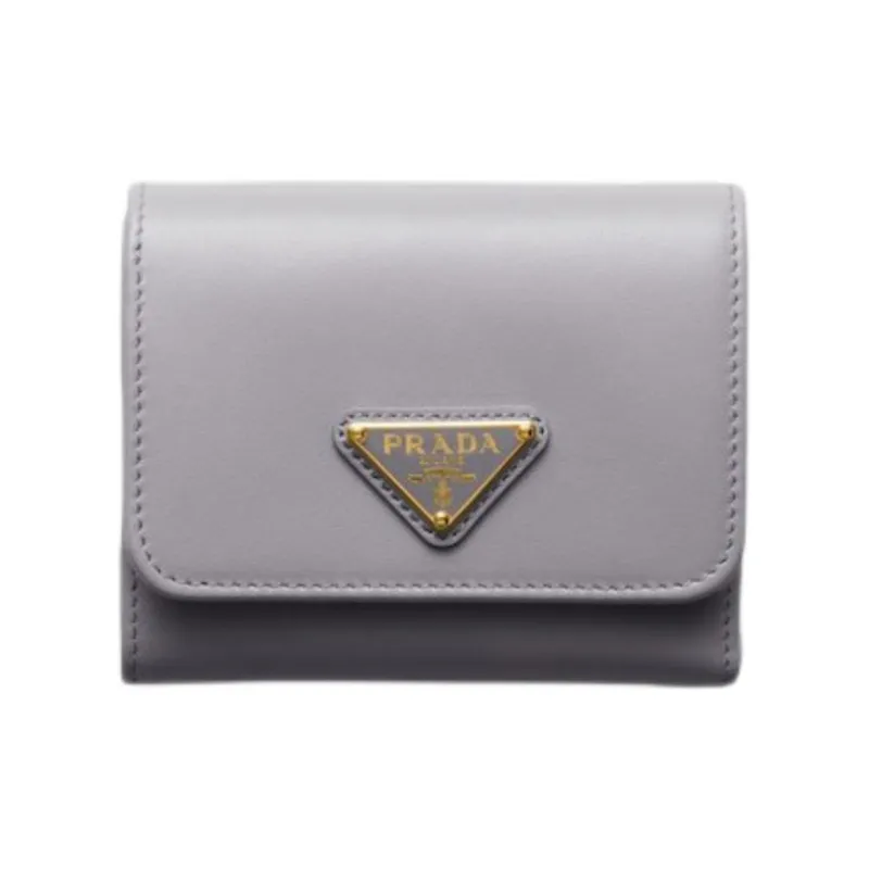 PRADA Leather Wallet Trumpets Women's Wisteria Purple-0