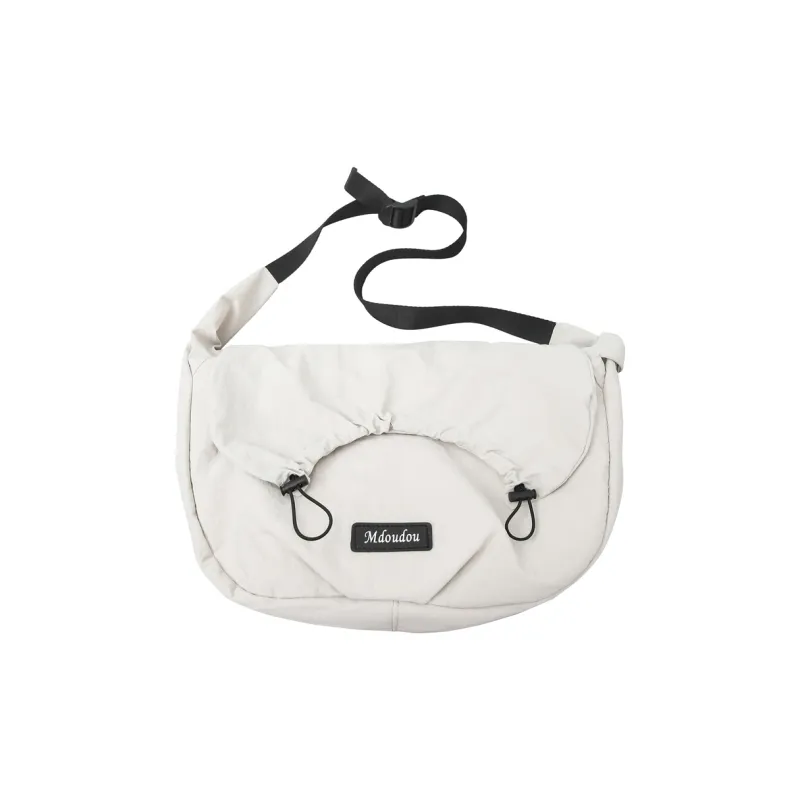 Kaka Tree Nylon Crossbody Bag, Shoulder Bag Unisex Black/Khaki/Gray/White/Orange-6