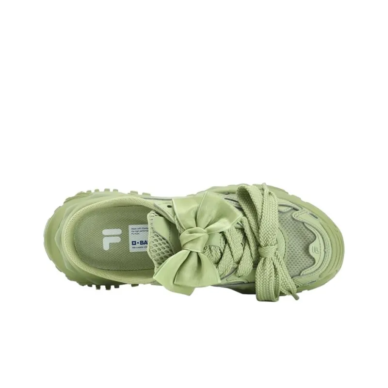 FILA FUSION Bianco Mule Slippers 'Green' Women's-3