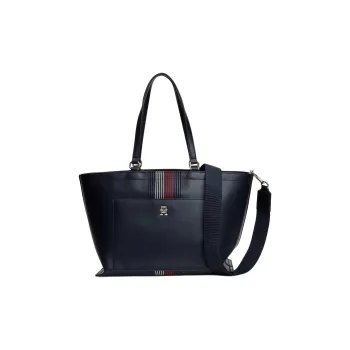 Tommy Hilfiger Polyurethane Tote Bag Shopping Bag Handbag Regular Women's Space Blue