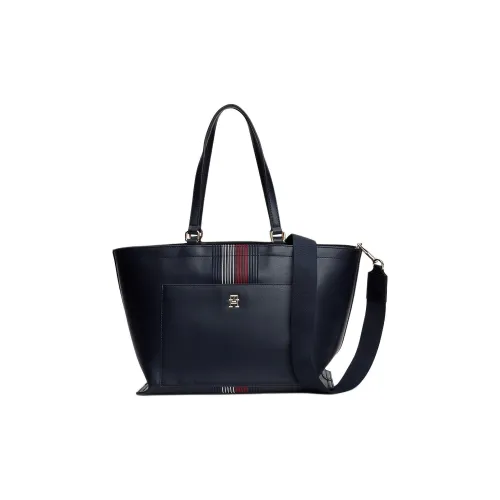 Tommy Hilfiger Polyurethane Tote Bag Shopping Bag Handbag Regular Women's Space Blue