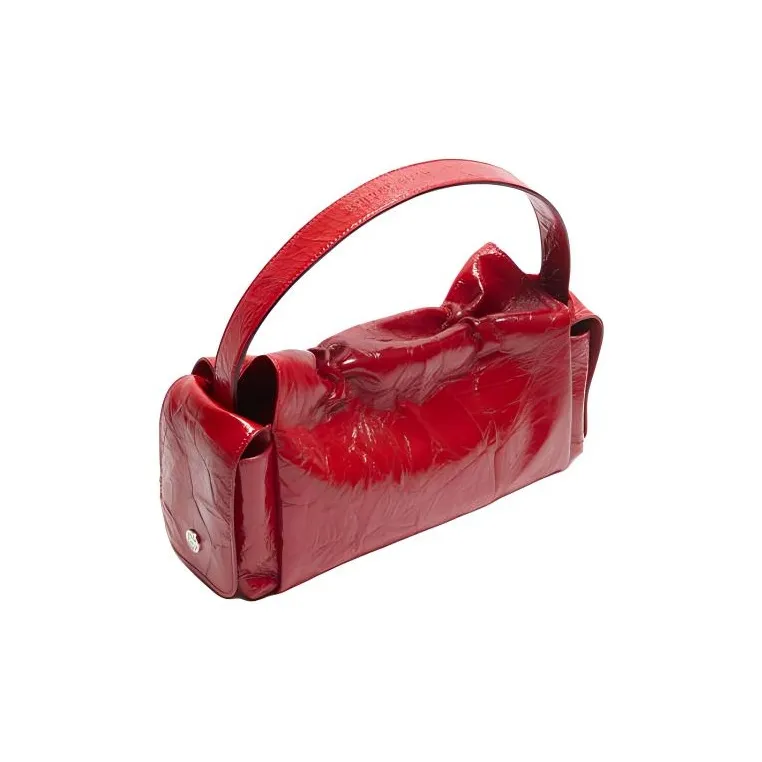 Acne Studios Leather Handbag Women's Red-1