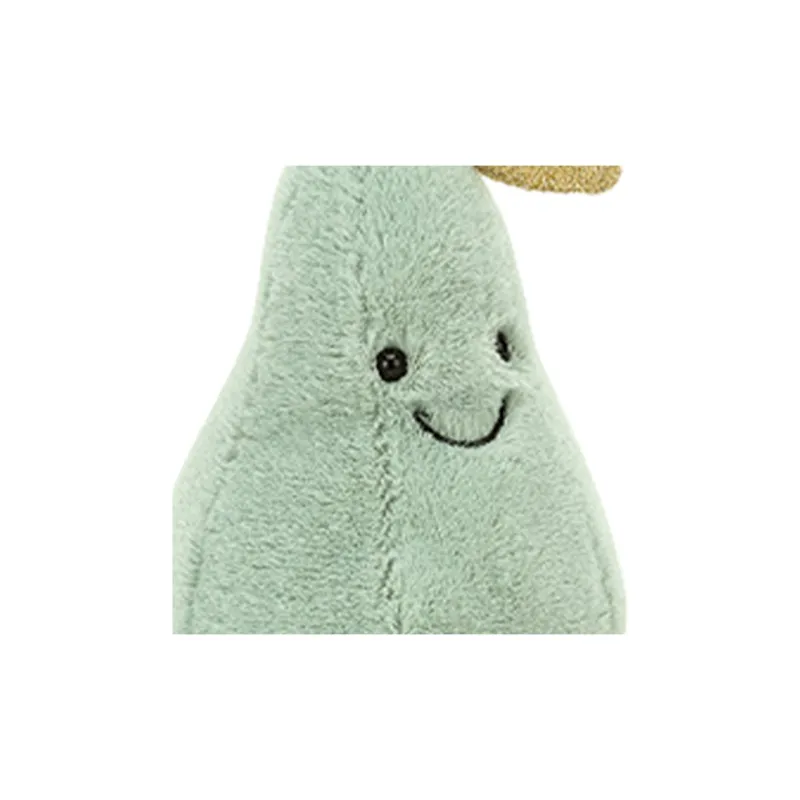 JELLYCAT Fun Food Collection Fruit Cute And Shimmering Pear Dolls Plush Doll 18cm High-2
