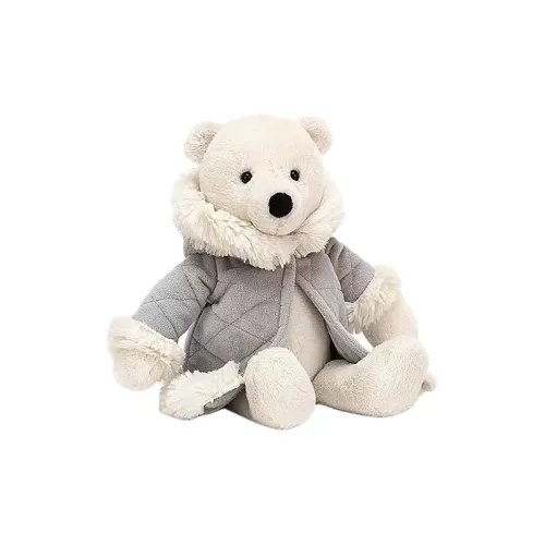 JELLYCAT Christmas Series Animal Jingle Jingle Album White Dolls Plush Doll 26cm Height