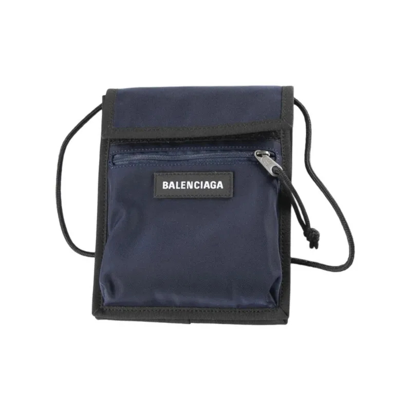 Balenciaga Explorer Nylon Crossbody Bag Shoulder Bag Unisex Marine Blue-0