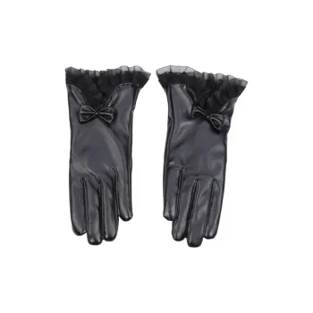 H YXIANG PU Leather Gloves Women's