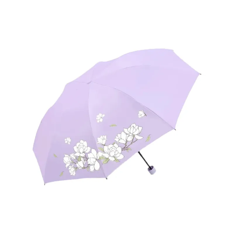 Heavenly Umbrella Ultraviolet Sun And Rain Dual Use Folding Portable Sun Umbrella Unisex 2333833E Elegant Orchid-5