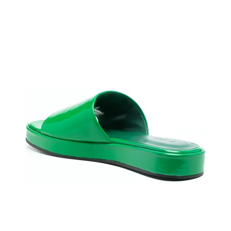 By Far Cala Patent finish Slides Women's-3