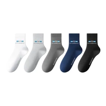 H YXIANG Mid Calf Socks Men's 5 Pack