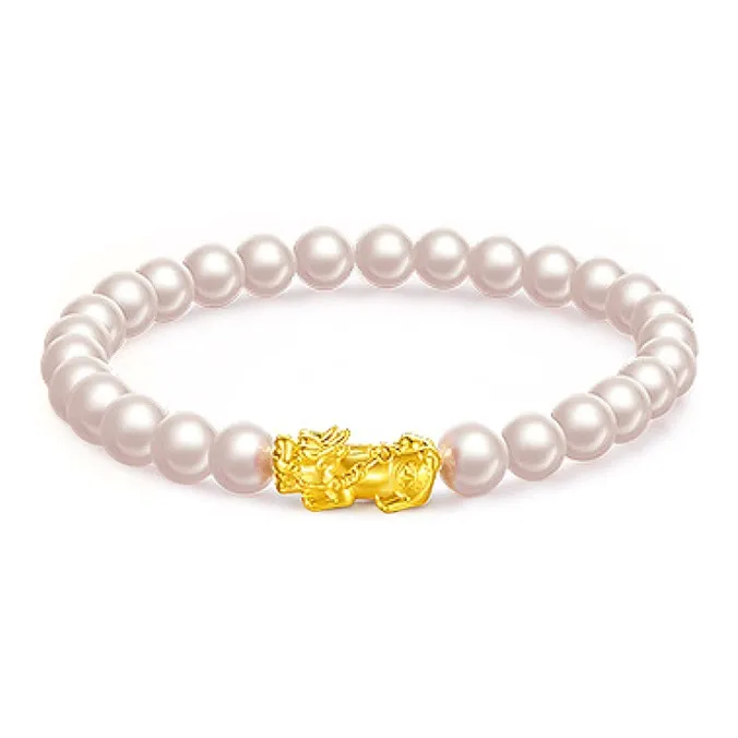 HAPPY BEAN Gold Bracelet Women's-0