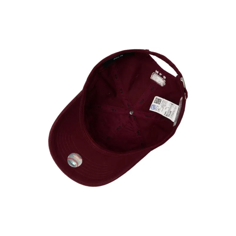 MLB Cotton Baseball Caps Unisex Burgundy-3