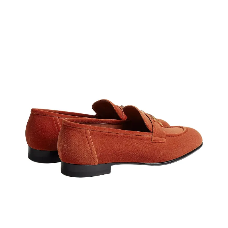 HERMES Paris Loafers Women's Orange-3
