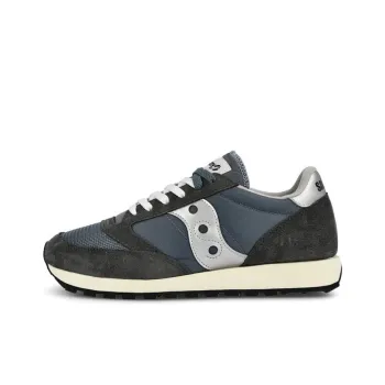 Saucony Jazz Original Vintage Anti Slip Wear Resistant Low Top Running Shoes Men's Blue Black